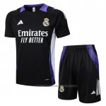 Tracksuit Real Madrid Dragon Short Sleeve 2024-2025 Black and Purpura - Shorts
