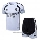 Tracksuit Real Madrid Short Sleeve 2025-2026 White - Shorts