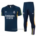Tracksuit Real Madrid Short Sleeve 2023-2024 Blue