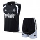 Tracksuit Real Madrid Without Sleeves 2025-2026 Black