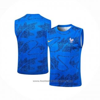 Training Shirt France Without Sleeves 2025-2026 Blue