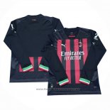 Ac Milan Home Shirt Long Sleeve 2022-2023