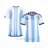 Argentina 3 Star Home Shirt Womens 2022