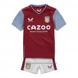 Aston Villa Home Shirt Kids 2022-2023