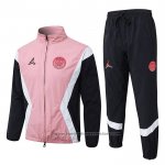 Windbreaker Suit Paris Saint-Germain 2025-2026 Pink Black