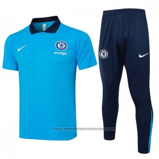 Conjunto Polo Chelsea 2024-2025 Blue