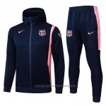 Hooded Tracksuit Barcelona 2025-2026 Black Pink