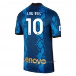 Inter Milan Player Lautaro Home Shirt 2021-2022