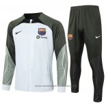 Jacket Tracksuit Barcelona Kids 2023-2024 Grey