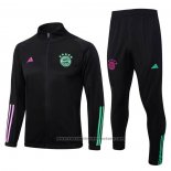 Jacket Tracksuit Bayern Munich Kids 2023-2024 Black