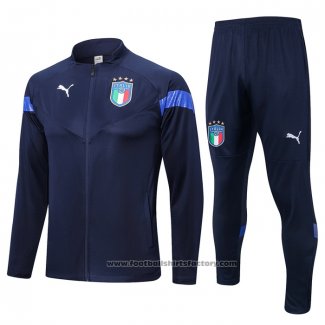 Jacket Tracksuit Italy 2022-2023 Blue Oscuro