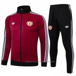 Jacket Tracksuit Manchester United 2024-2025 Dark Red