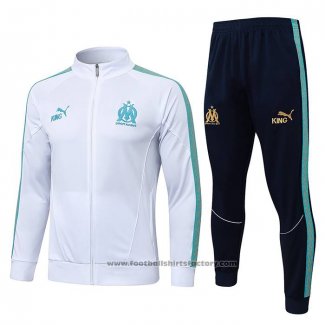 Jacket Tracksuit Olympique Marseille Kids 2025-2026 White