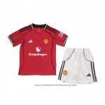 Manchester United Home Shirt Kids 2025-2026