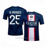 Paris Saint-Germain Player N.mendes Home Shirt 2022-2023