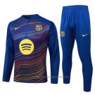 Sweatshirt Tracksuit Barcelona Kids 2025-2026 Blue Yellow