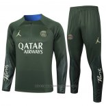 Sweatshirt Tracksuit Paris Saint-Germain Jordan 2023-2024 Green
