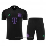 Tracksuit Bayern Munich Short Sleeve 2023-2024 Black - Shorts