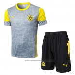 Tracksuit Borussia Dortmund Short Sleeve 2025-2026 Grey - Shorts
