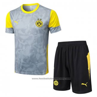 Tracksuit Borussia Dortmund Short Sleeve 2025-2026 Grey - Shorts
