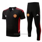 Tracksuit Manchester United Short Sleeve 2022-2023 Black