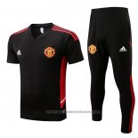 Tracksuit Manchester United Short Sleeve 2022-2023 Black