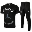 Tracksuit Paris Saint-Germain Short Sleeve 202021-2022 Black