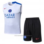 Tracksuit Paris Saint-Germain Without Sleeves 2025-2026 White