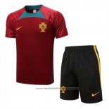 Tracksuit Portugal Short Sleeve 2022-2023 Red - Shorts