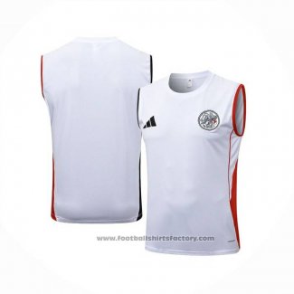 Training Shirt Ajax Without Sleeves 2025-2026 White