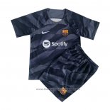 Barcelona Goalkeeper Shirt Kids 2023-2024 Black