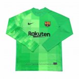 Barcelona Goalkeeper Shirt Long Sleeve 2021-2022 Green