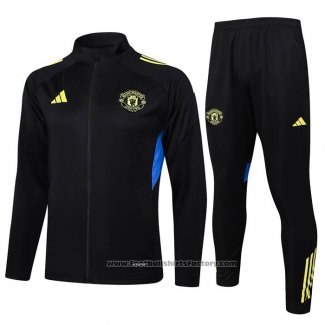 Jacket Tracksuit Manchester United 2025-2026 Black Yellow