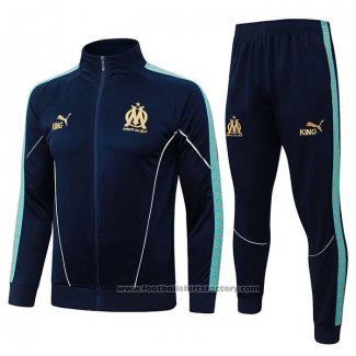 Jacket Tracksuit Olympique Marseille Kids 2025-2026 Blue