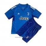 Juventus Goalkeeper Shirt Kids 2023-2024 Blue