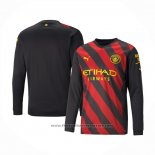 Manchester City Away Shirt Long Sleeve 2022-2023