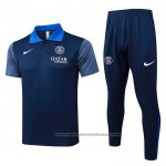 Polo Set del Paris Saint-Germain 2025-2026 Blue