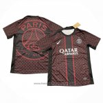 Pre-match Shirt Paris Saint-Germain 2025-2026 Black Red
