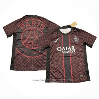 Pre-match Shirt Paris Saint-Germain 2025-2026 Black Red