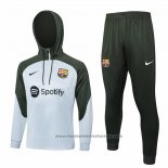 Sweatshirt Tracksuit Barcelona Kids 2023-2024 Grey Claro