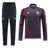 Sweatshirt Tracksuit Bayern Munich 2022-2023 Red and Grey
