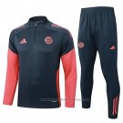 Sweatshirt Tracksuit Bayern Munich Kids 2025-2026 Grey Orange