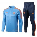 Sweatshirt Tracksuit Manchester United 2022-2023 Blue