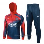 Sweatshirt Tracksuit Paris Saint-Germain Kids 2023-2024 Red and Blue