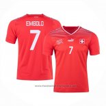 Switzerland Player Embolo Home Shirt 2022
