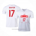 Switzerland Player Okafor Away Shirt 2022