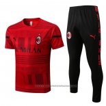 Tracksuit AC Milan Short Sleeve 2022-2023 Red