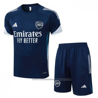 Tracksuit Arsenal Short Sleeve 2025-2026 Blue Grey - Shorts