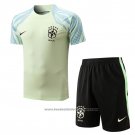 Tracksuit Brazil Short Sleeve 2022-2023 Green - Shorts