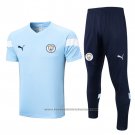 Tracksuit Manchester City Short Sleeve 2022-2023 Blue